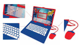 Detalle de la pantalla y el teclado del ordenador Lexibook Spider-Man