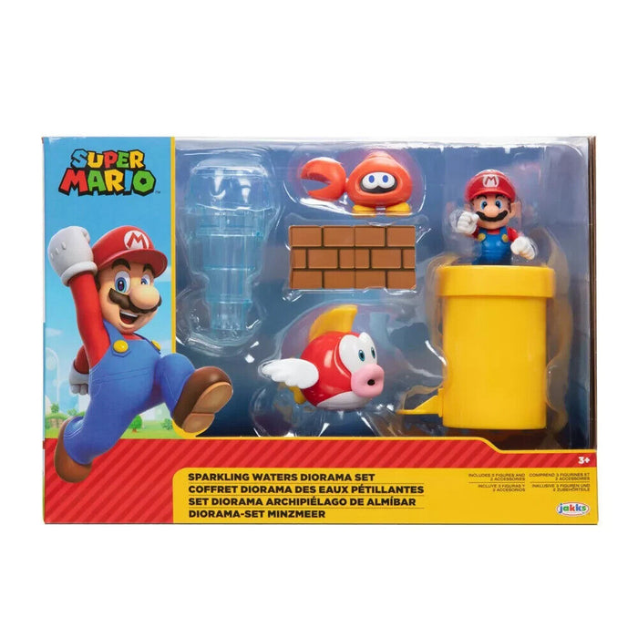 Jakks Nintendo Super Mario Sparkling Waters Diorama 6,5 cm (41365)