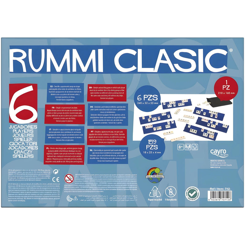 Cayro Rummi Classic 712 - Juego de Mesa para 6 Jugadores
