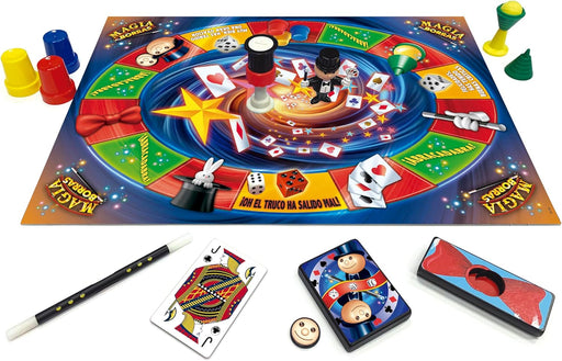 Juego de magia Borras con material profesional completo, manual ilustrado y accesorios variados para realizar más de 100 trucos diferentes
