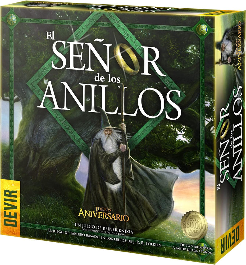 Juego de mesa El Señor de los Anillos cooperativo de Devir - Caja del juego de aventuras para 2-5 jugadores mayores de 12 años disponible en Híper Ocio
