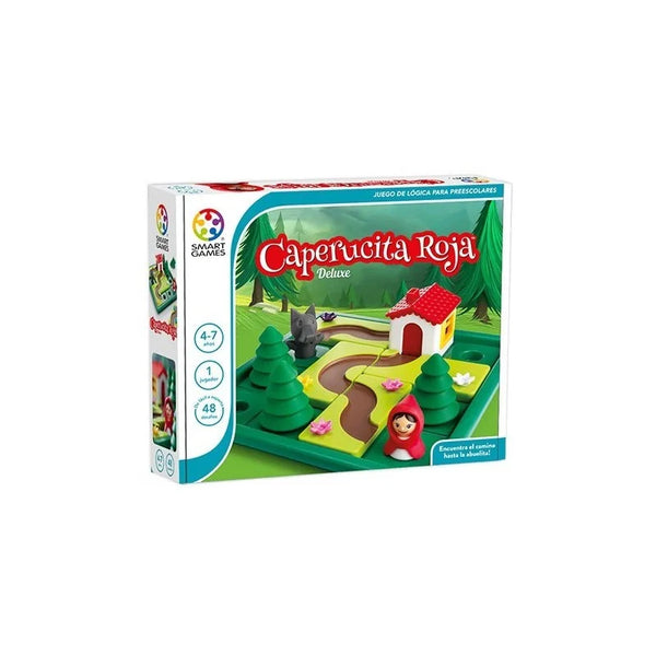 Juego mesa Ludilo Caperucita Roja Deluxe con caja, tablero ilustrado, figuras de personajes y componentes premium
