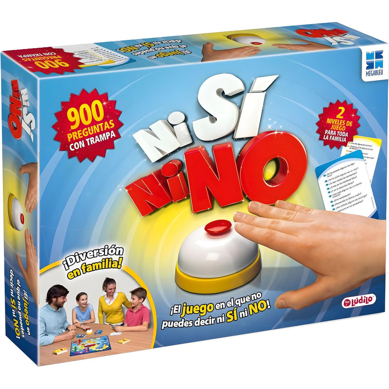 Juego mesa Ludilo Ni Si Ni No caja tarjetas preguntas familia 7 años
