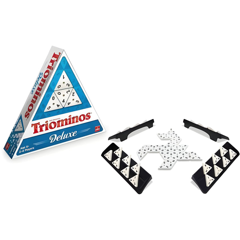 Juego de mesa Triominos DeLuxe de Goliath, edición premium con fichas de alta calidad.