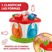 Juguete de encajables Chicco con clasificador de formas, 5 llaves diferentes y diseño colorido para estimular el desarrollo cognitivo y la asociación lógica

