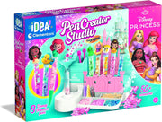 Kit creativo Create your Princess Pens de Clementoni con 36 piezas para diseñar bolígrafos decorados con coronas, joyas y elementos de princesas, ideal para niñas creativas a partir de 7 años
