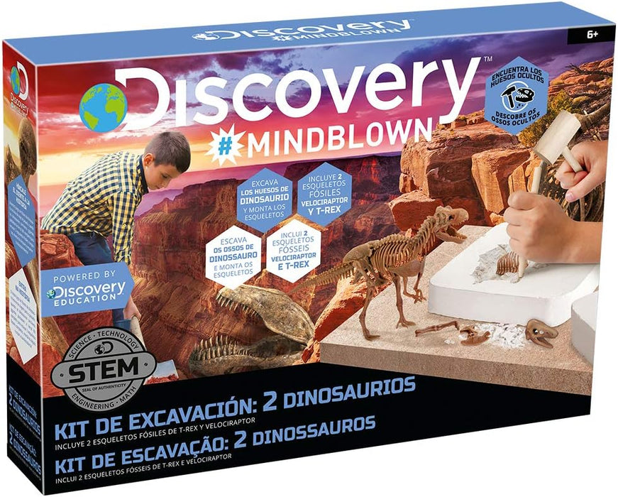World Brands Kit de excavación de 2 dinosaurios (6000445)