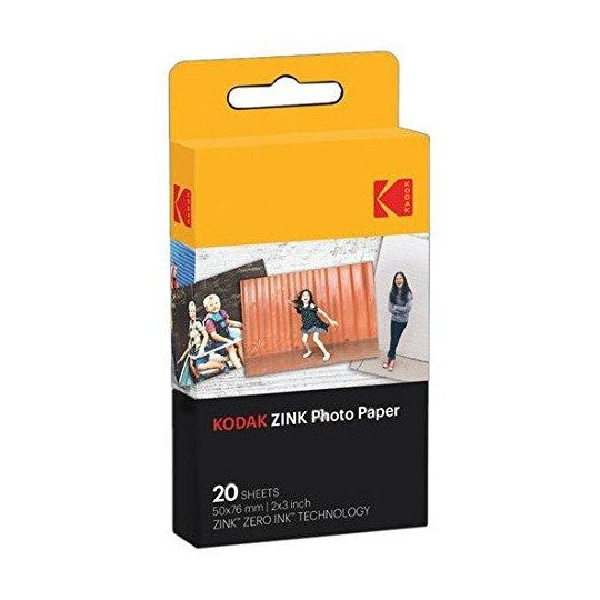 Kodak Papel fotográfico Zinc 20 hojas 50x76mm 2x3" (19032)