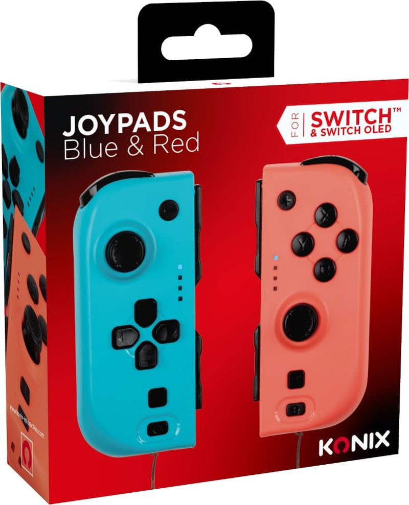Konix Set 2 mandos para Nintendo Switch Azul Rojo (278280)