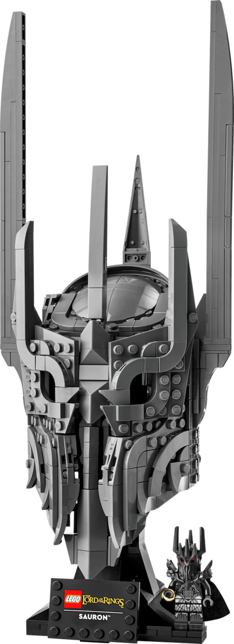 LEGO 11373 Casco Sauron detalle frontal minifigura Anillo
