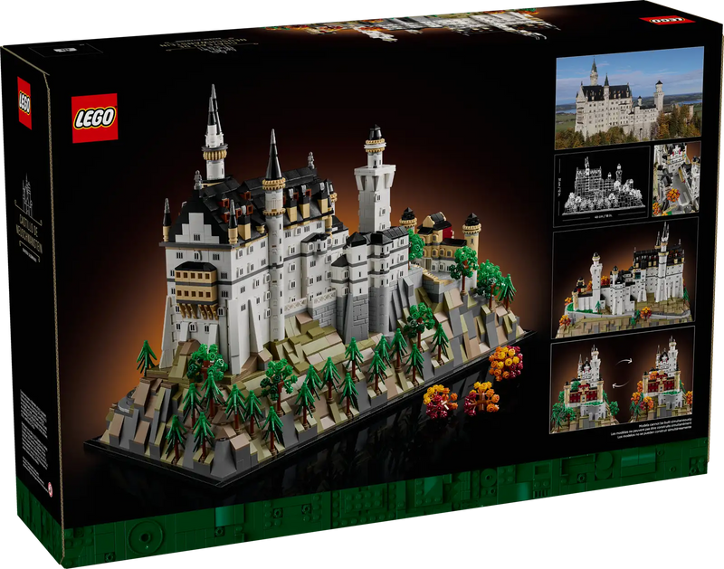 LEGO 21063 Castillo de Neuschwanstein Architecture set de 3455 piezas con torres majestuosas y detalles arquitectónicos auténticos del famoso castillo bávaro
