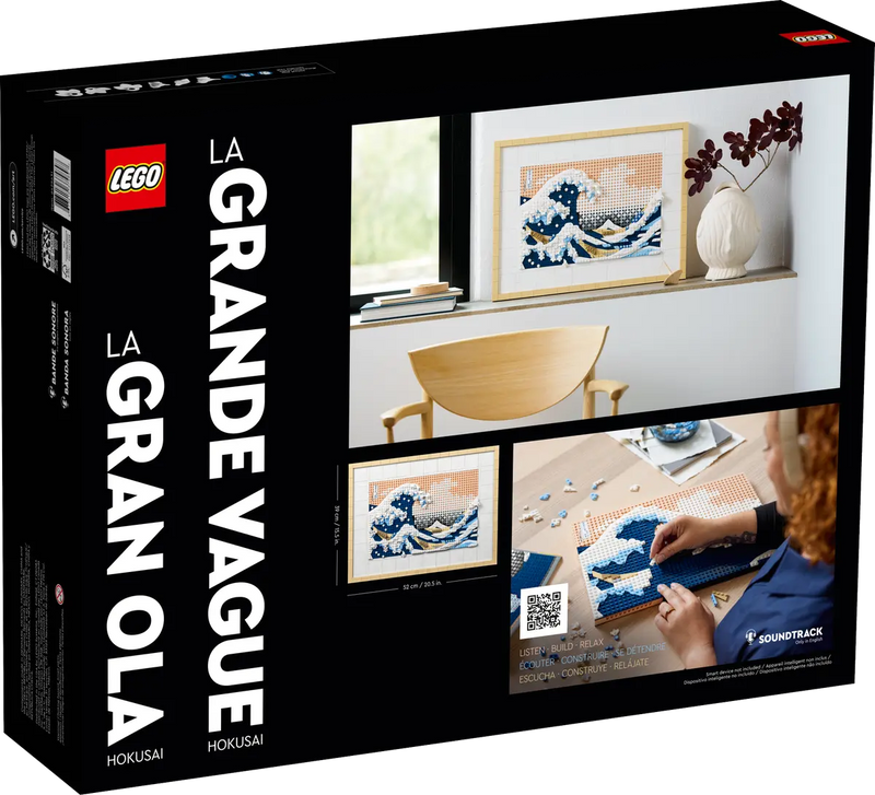 LEGO 31208 Art Hokusai - Caja del set mosaico La Gran Ola de Kanagawa
