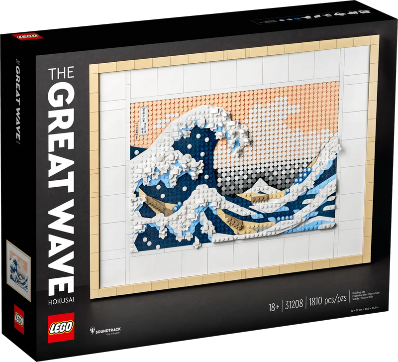 LEGO 31208 Hokusai La Gran Ola Art - Mosaico de la obra maestra japonesa para adultos
