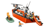 LEGO 60504 barco guardacostas con rampa lanzadora lancha y helipuerto
