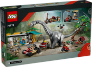 LEGO 76973 Jurassic World - Caja del set Raptor y Titanosaurus 582 piezas
