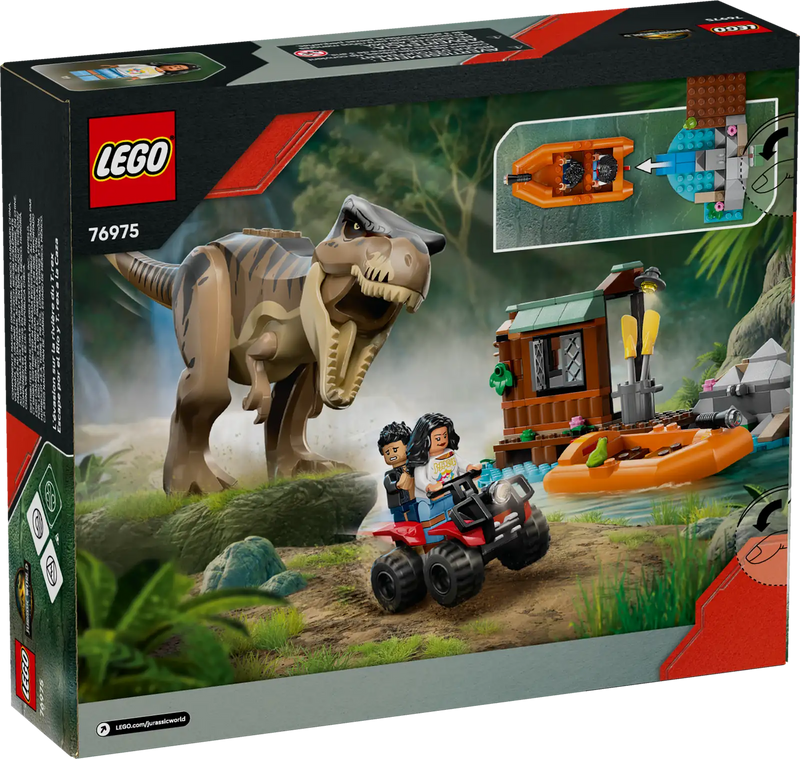 LEGO 76975 Jurassic World - Caja del set con T. rex, minifiguras y accesorios
