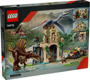 LEGO 76976 Jurassic World - Caja trasera con detalles del templo y dinosaurios articulados
