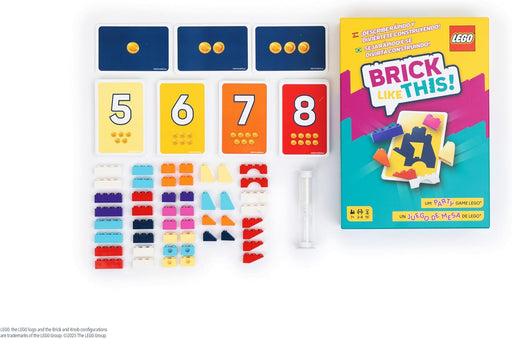 LEGO Brick Like This contenido juego 48 piezas auténticas tarjetas números colores construcción
