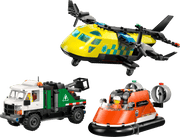 LEGO City Remix vehículos emergencia modulares con 3 minifiguras especialistas
