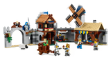 LEGO Creator 31168 construido como justa medieval con castillito - una de las 3 opciones de construcción del set Castillo Medieval
