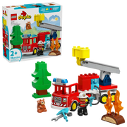 LEGO DUPLO 10473 Camión de Bomberos con Grúa, rescate de ardilla en árbol, edad 2+
