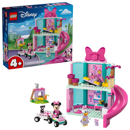 LEGO Disney 43274: Hotel de Mascotas de Minnie con coche y mascotas