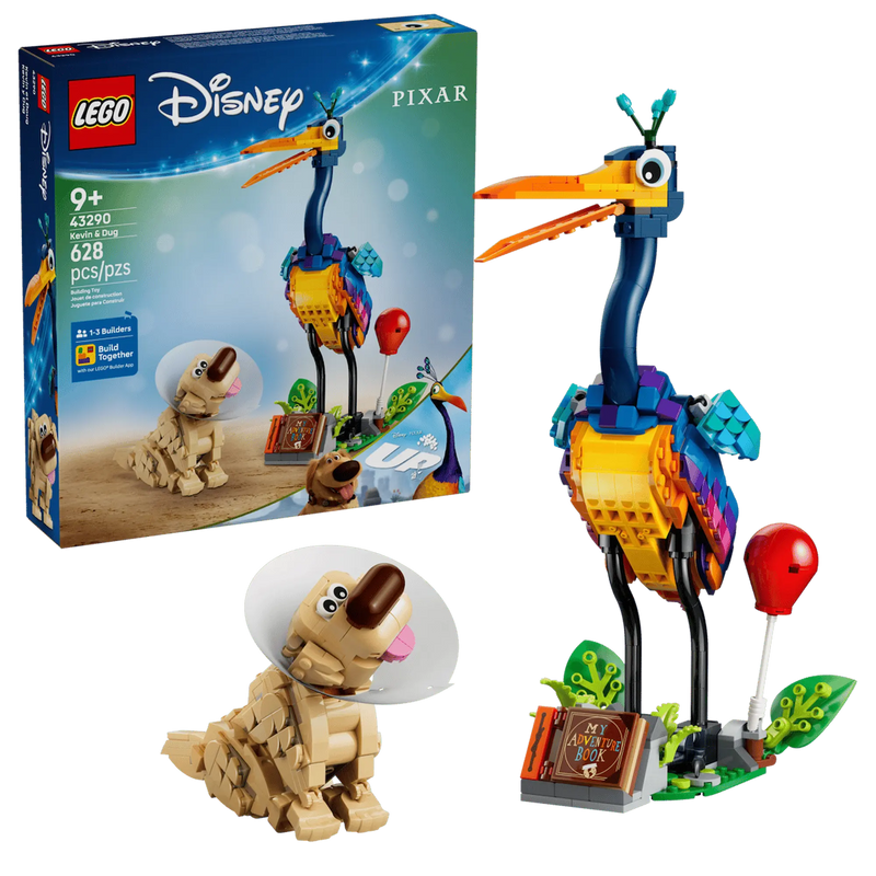 LEGO Disney 43290 caja producto Kevin pájaro multicolor Dug perro Pixar Up
