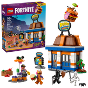 LEGO Fortnite 77076 Restaurante Hamburrrguesa completo con terraza y figuras
