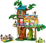 LEGO Friends 42652 Casa del Árbol construida de 31x28x15 cm con 4 personajes, perro y mapache. Modelo detallado con escalera retráctil, tobogán, ascensor para mascotas, huerto de verduras, girasoles y escondite secreto del mapache. Set de construcción de 701 piezas con elementos personalizables y garantía de 3 años.
