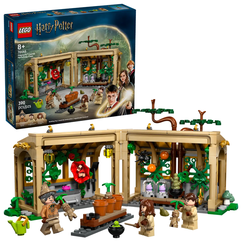 LEGO Harry Potter 76445: Invernadero de la Clase de Herbología con minifiguras
