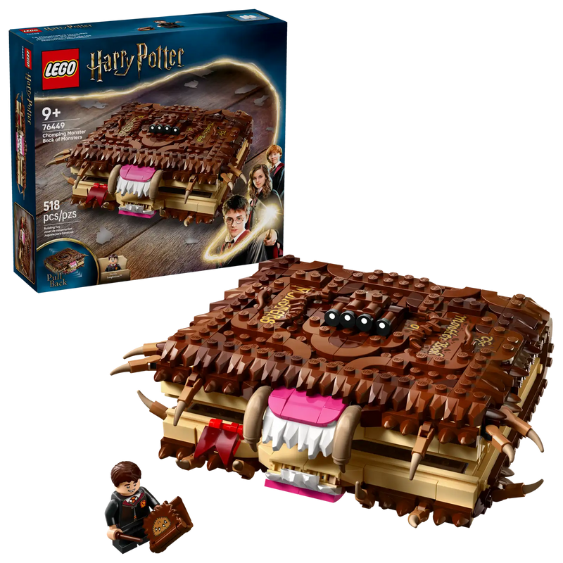 LEGO Harry Potter 76449: Monstruoso Libro de los Monstruos Mordedor con minifigura de Neville