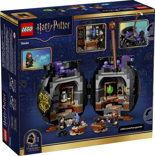 LEGO Harry Potter Caldero Pociones 76464 caja 10+ años caldero negro 20cm con aula secreta y minifiguras
