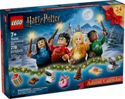 LEGO Harry Potter Calendario de Adviento 2025 76456 caja mostrando Harry, Cho Chang, Draco, Luna con jerséis navideños y 24 sorpresas mágicas de Hogwarts

