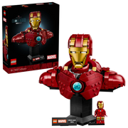 LEGO Marvel 76327: Busto de Iron Man MK4 sobre base de exposición