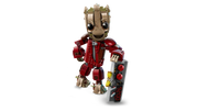LEGO Marvel 76341 Groot figura completa traje rojo Saqueador con detonador, brazos y dedos articulados
