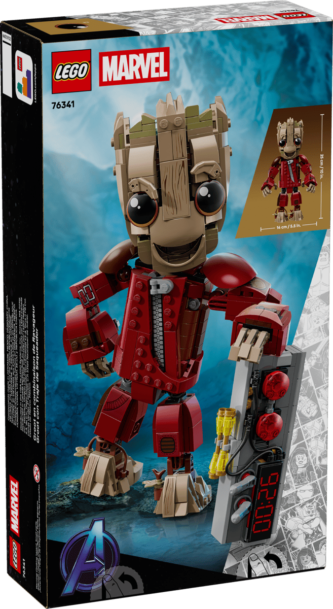 LEGO Marvel Groot Traje Saqueador 76341 caja 10+ años con figura 25cm articulada y detonador

