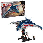 LEGO Marvel Quinjet de Vengadores Era de Ultrón 76325 - Maqueta de 1131 piezas con soporte giratorio y 5 minifiguras incluidas
