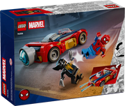 LEGO Marvel Spider-Man vs Lobezno Venomizado 76336 caja 7+ años con coche rojo y dos minifiguras

