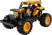 LEGO Monster Jam DIGatron 42199 - Caja original del producto mostrando set de 218 piezas Technic para niños mayores de 7 años con camión amarillo y negro
