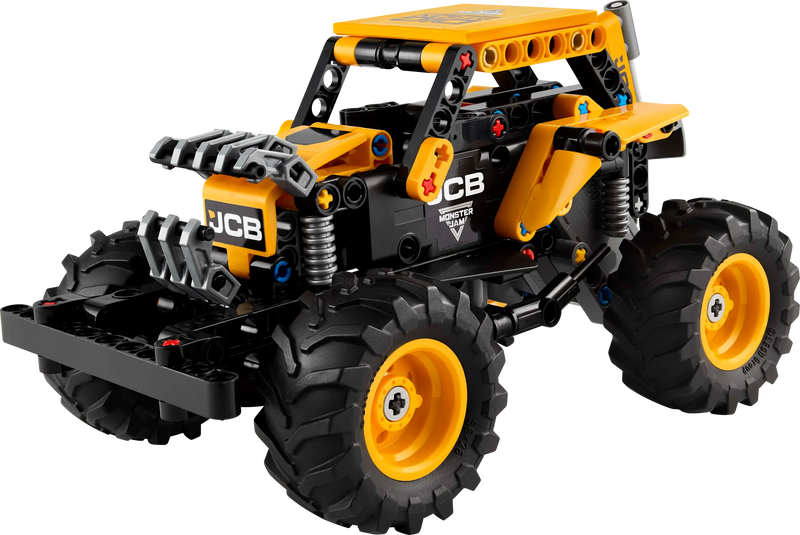 LEGO Monster Jam DIGatron 42199 - Caja original del producto mostrando set de 218 piezas Technic para niños mayores de 7 años con camión amarillo y negro

