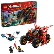 LEGO NINJAGO 71844: Vehículo ninja 3 en 1 con figuras de Kai, Wyldfyre y más