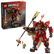 LEGO NINJAGO 71846: Meca Caballero del Fuego en batalla con monstruo marino