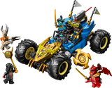 LEGO NINJAGO coche monster truck ruedas gigantes cabeza dragón dorada
