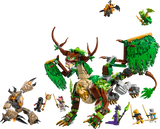 LEGO Ninjago Dragón de la Vida 71859 vista completa con alas extendidas, cola articulada y accesorios
