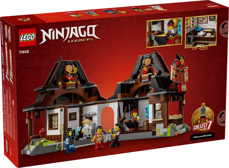 LEGO Ninjago Herrería Cuatro Armas 71858 caja del set conmemorativo 15 aniversario
