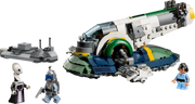 LEGO Star Wars 75433 Nave Estelar de Jango Fett construida - Modelo terminado con detalles de la nave espacial y minifiguras
