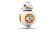 LEGO Star Wars 75452 BB-8 droide blanco naranja con cabeza giratoria, detalles auténticos y antenas
