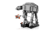 LEGO Star Wars AT-AT 75440 vista lateral detallada con cuatro patas articuladas y cabeza con cañones
