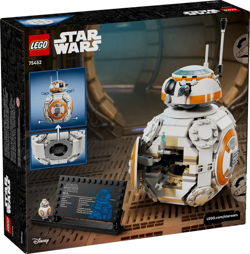 LEGO Star Wars BB-8 75452 caja 10+ años con droide astromecánico, cabeza giratoria y placa informativa
