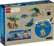 LEGO Star Wars Hogar Grogu 75443 caja 4+ años con Baby Yoda articulado, rana, catapulta y accesorios
